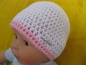 Preview: Baby-cap-white-pink