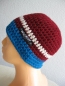 Preview: Beanie Cap with reflector-strips-bordeaux