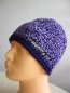 Preview: Beanie cap-dark-purple-light-purple