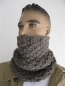 Preview: Snood for men brown heather-2