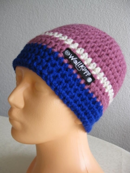 Beanie cap with reflect-stripe-heather