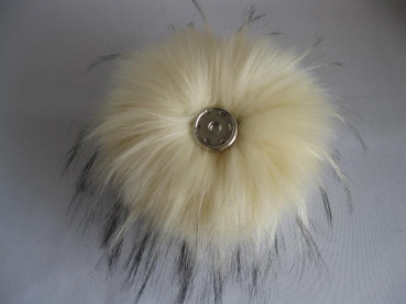 Fakefur Pompon with Button