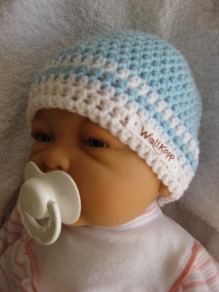 Summer Baby Newborn cap_blue