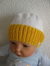 Baby caps_white-yellow